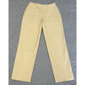 PIAZZA SEMPIONE WOMEN'S AUDREY BEIGE STRATCH STRAIGHT CROPPED PANTS Sz 4/IT 40